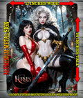 LADY DEATH V3 & VAMPIRELLA NICE Metal Sign Wall Art 14" x 11"