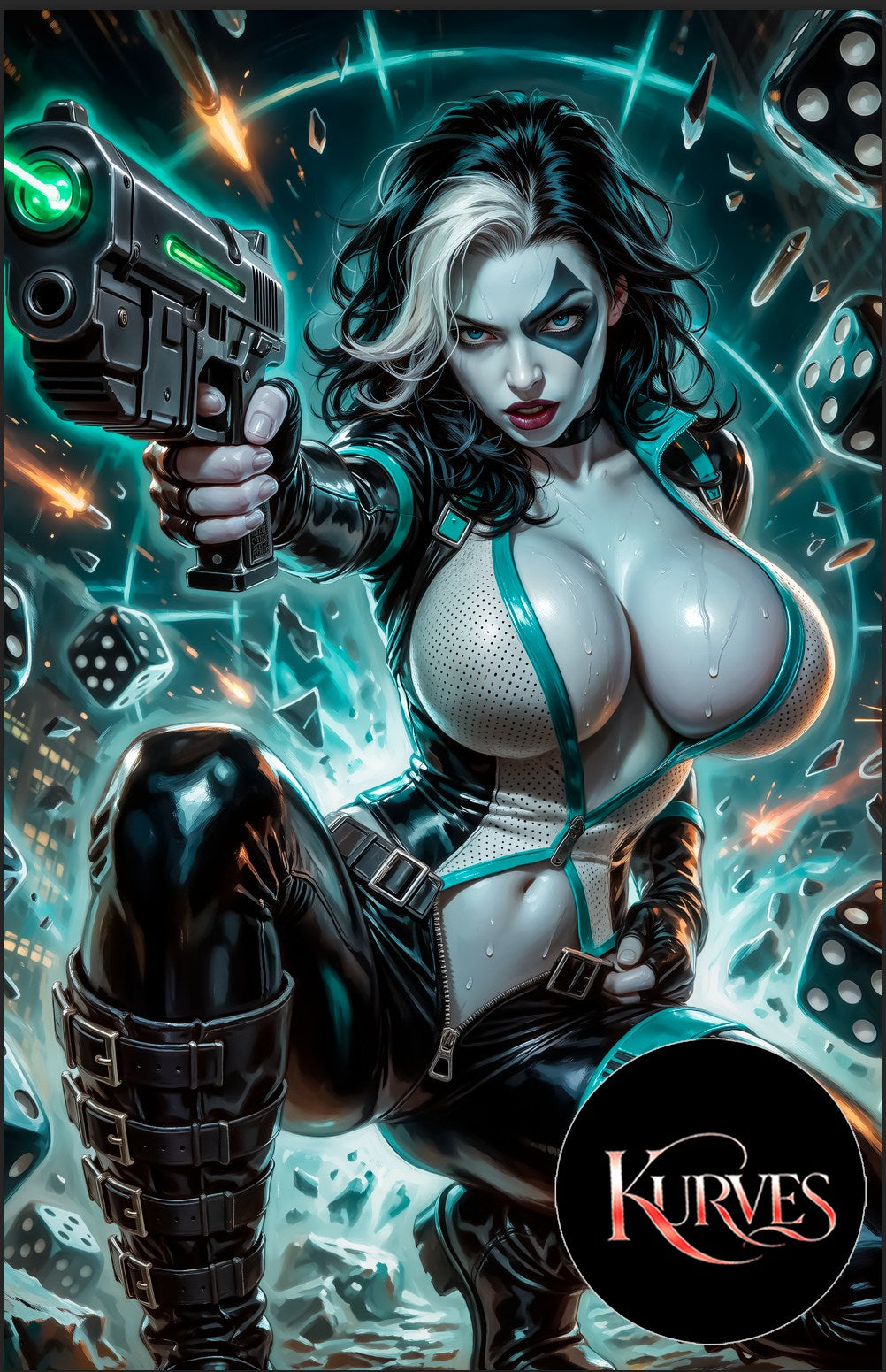 DOMINO | VIRGIN NICE | SINGLE COVER PRINT| KURVES COMICS