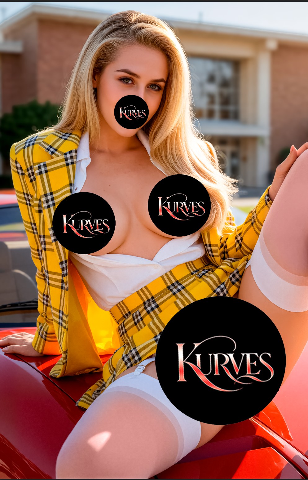 CLUELESS GIRL | VIRGIN NT  | SINGLE COVER PRINT| KURVES COMICS