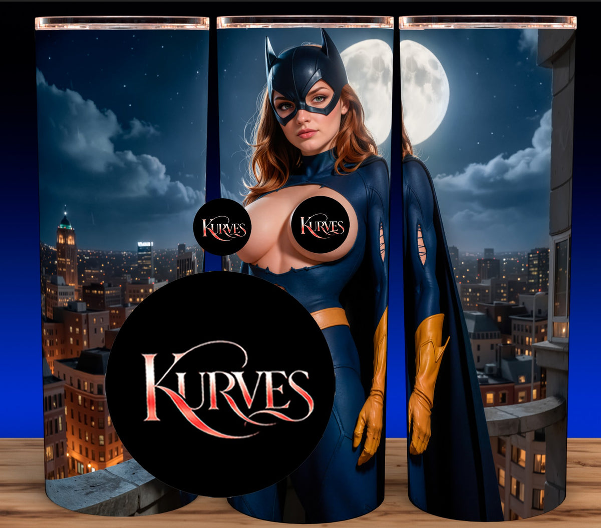 BATGIRL NOTI STAINLESS STEEL CUP MUG TUMBLER 20OZ