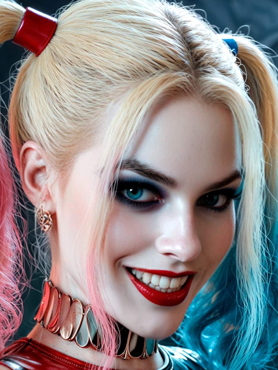 HARLEY QUINN & WEDNESDAY NOTI OR NICE Metal Sign Wall Art 14" x 11"