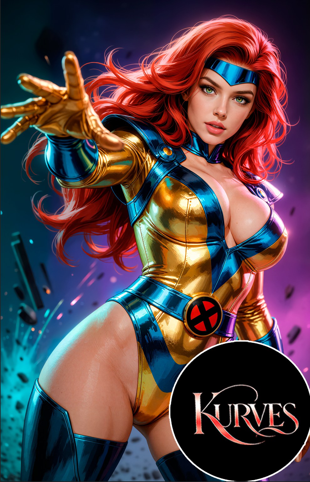 JEAN GREY X-MEN | NICE | SINGLE COVER PRINT| KURVES COMICS