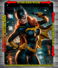 BATGIRL V3 NOTI or NICE Metal Sign Wall Art 14" x 11"