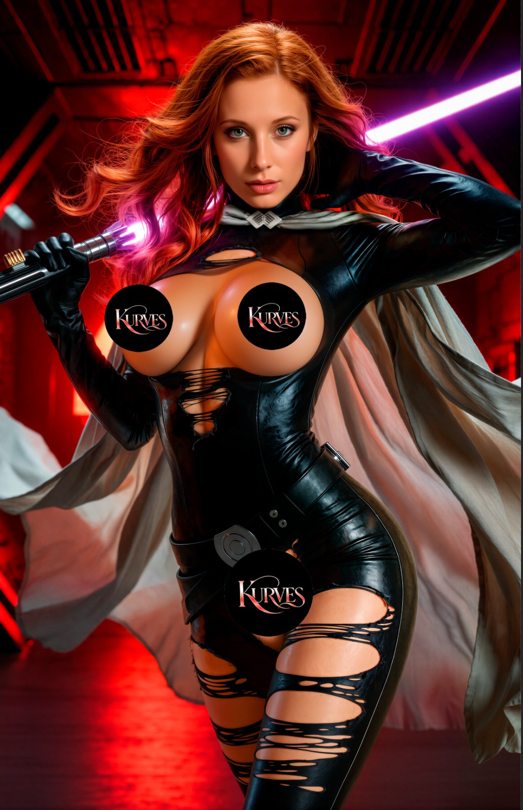 MARA JADE  | VIRGIN NOTI or NICE | SINGLE COVER PRINT| KURVES COMICS