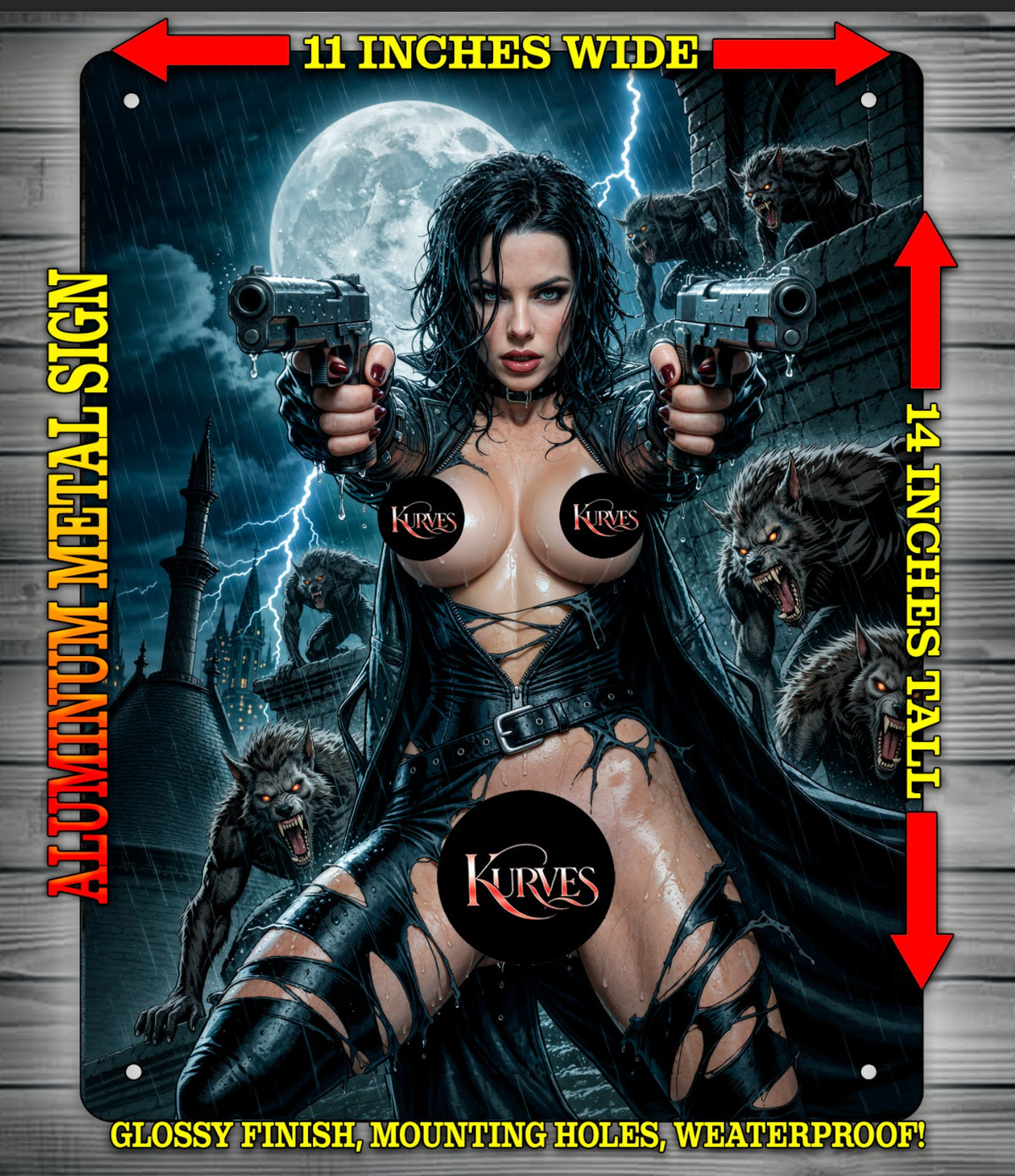 SELENE COMIC BOOK COVER VAMPIRE V1 NOTI Metal Sign Wall Art 14" x 11"