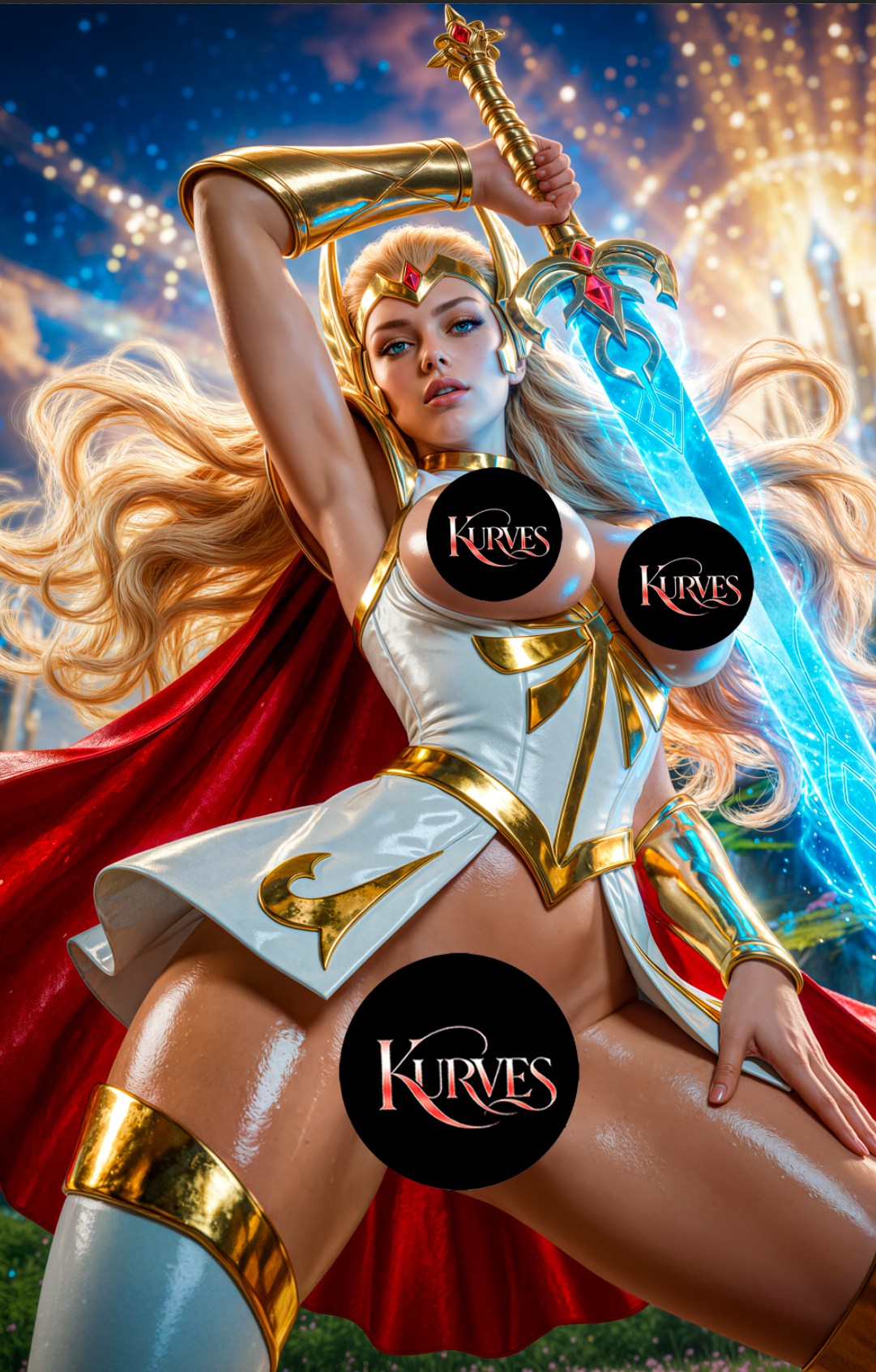 SHE RA V2 | VIRGIN NOTI| SINGLE COVER PRINT| KURVES COMICS