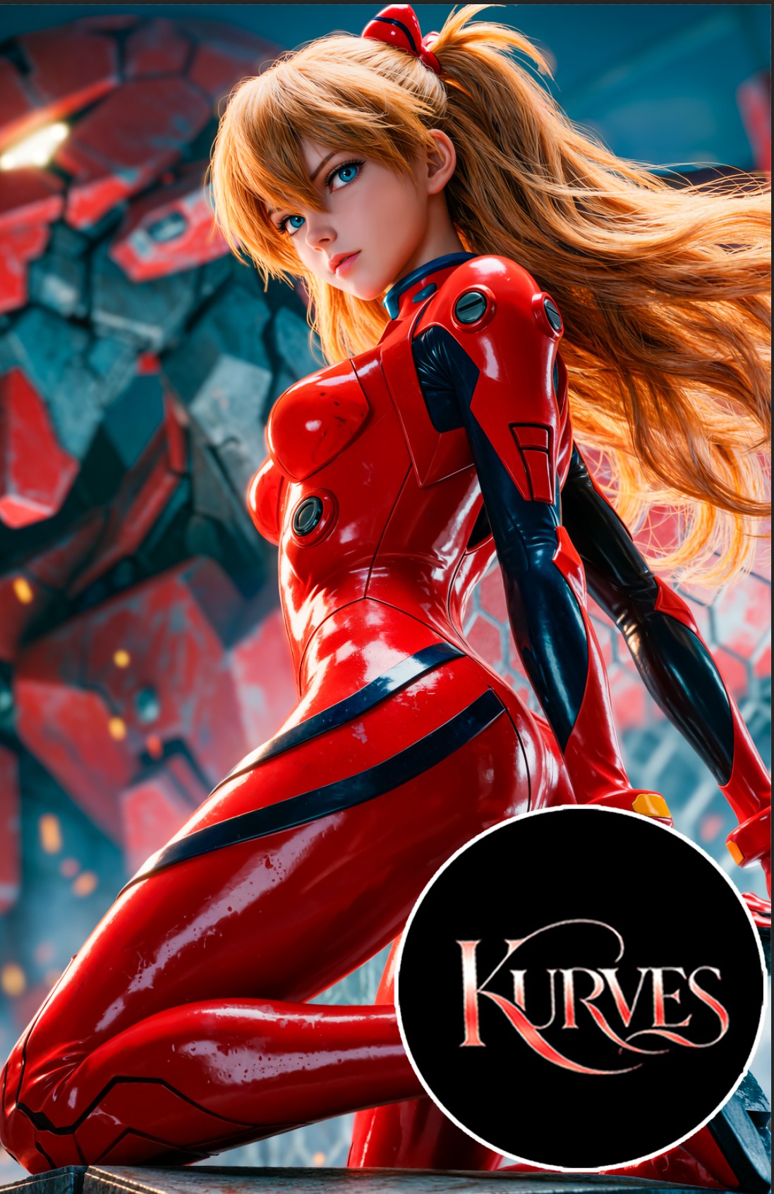 ASUKA NEON GENESIS V2 | NT OR NICE| SINGLE COVER PRINT| KURVES COMICS