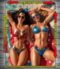 SUPERGIRL & WONDER WOMAN NICE OR NOTI  Metal Sign Wall Art 14" x 11"