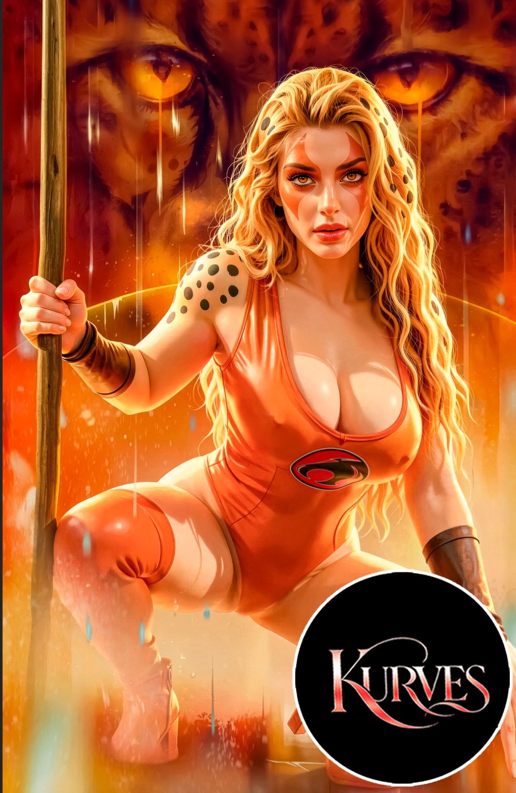 CHEETARA THUNDER CATS V2 | VIRGIN NOTI or NICE | SINGLE COVER PRINT| KURVES COMICS