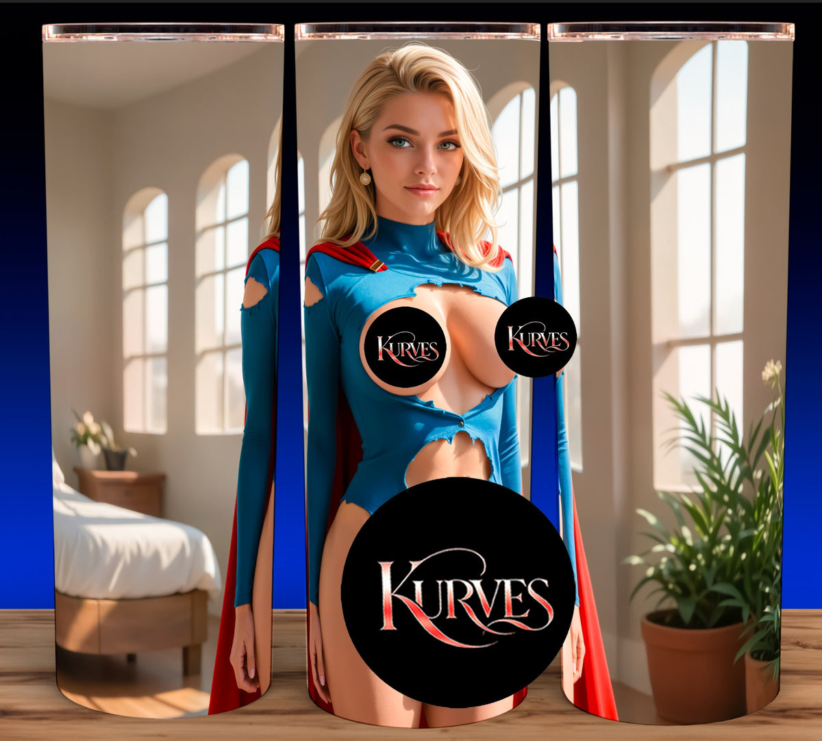 SUPERGIRL V8 NOTI STAINLESS STEEL CUP MUG TUMBLER 20OZ