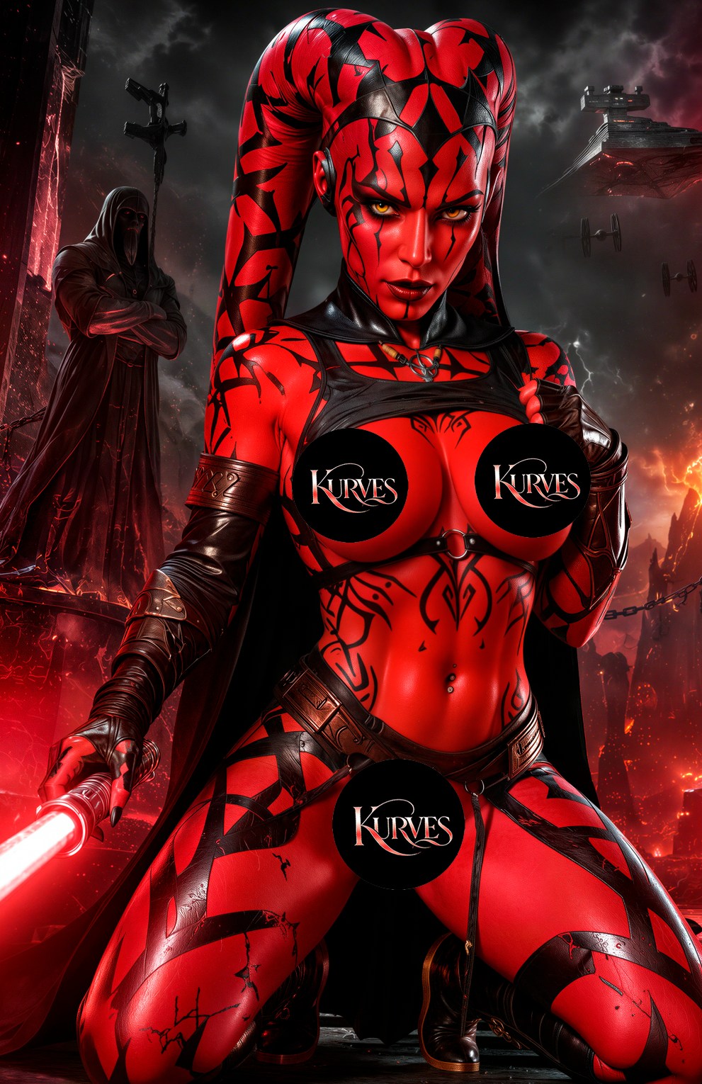 DARTH TALON V3  | VIRGIN NOTI OR NICE | SINGLE COVER PRINT| KURVES COMICS