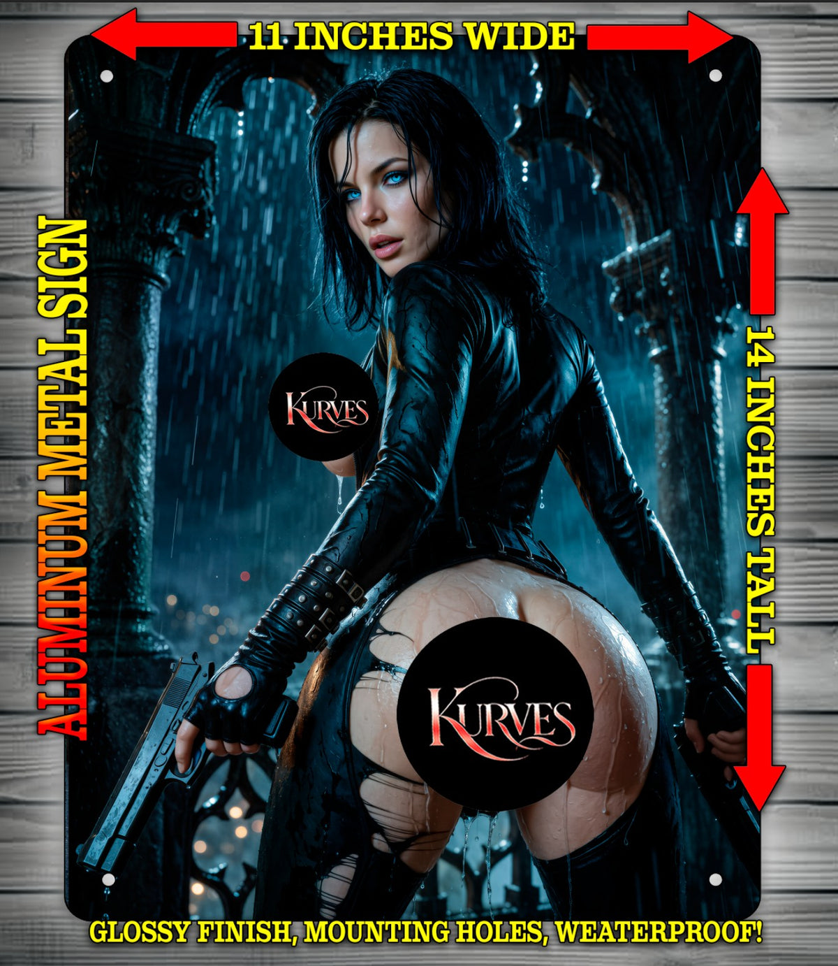 SELENE V3 VAMPIRE NOTI Metal Sign Wall Art 14" x 11"