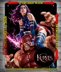 PSYLOCKE AND JUGGERNAUT V2 NICE Metal Sign Wall Art 14" x 11"