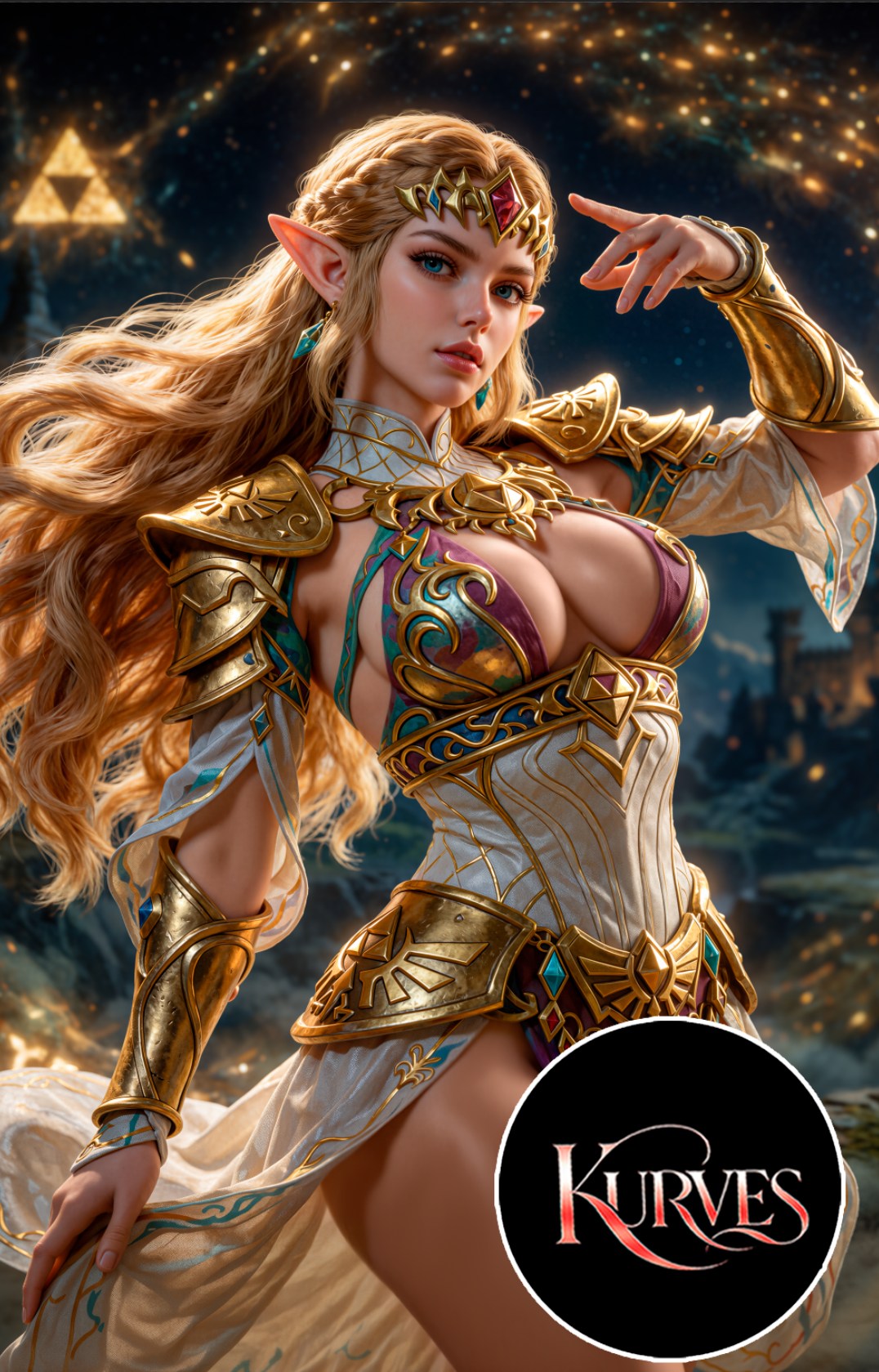 ZELDA | VIRGIN NICE | SINGLE COVER PRINT| KURVES COMICS