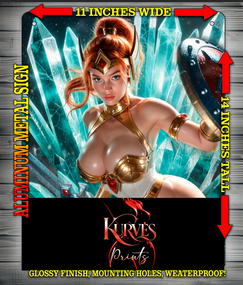 TEELA NT or NICE Metal Sign Wall Art 14" x 11"
