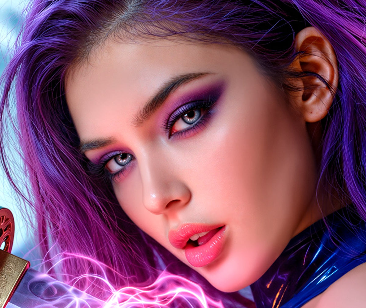 PSYLOCKE V4 NOTI OR NICE Metal Sign Wall Art 14" x 11"