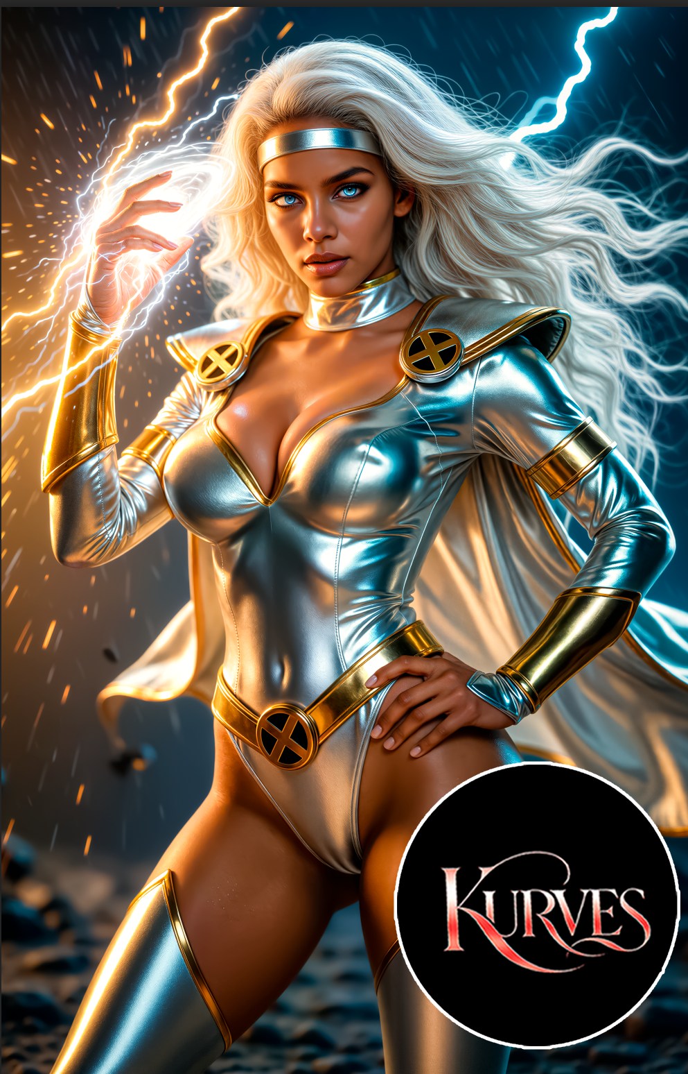 STORM X-MEN V4 | VIRGIN NICE | SINGLE COVER PRINT| KURVES COMICS