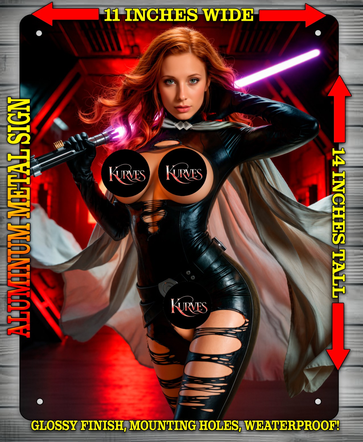 MARA JADE NOTI Metal Sign Wall Art 14" x 11"