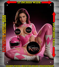 PINK RANGER NOTI  Metal Sign Wall Art 14" x 11"