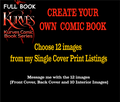 12 IMAGE DOUBLE COVER - FULL BOOK - CREATE YOUR OWN COMIC BOOK - KURVES COMICS