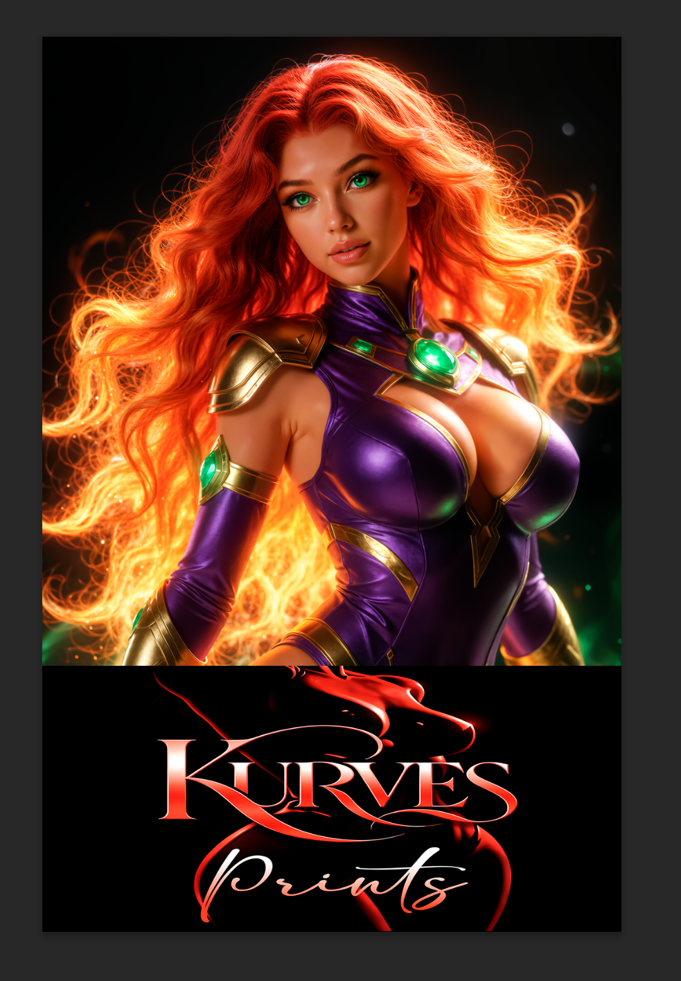 STARFIRE V2 NT or NICE  | SINGLE COVER PRINT | KURVES COMICS