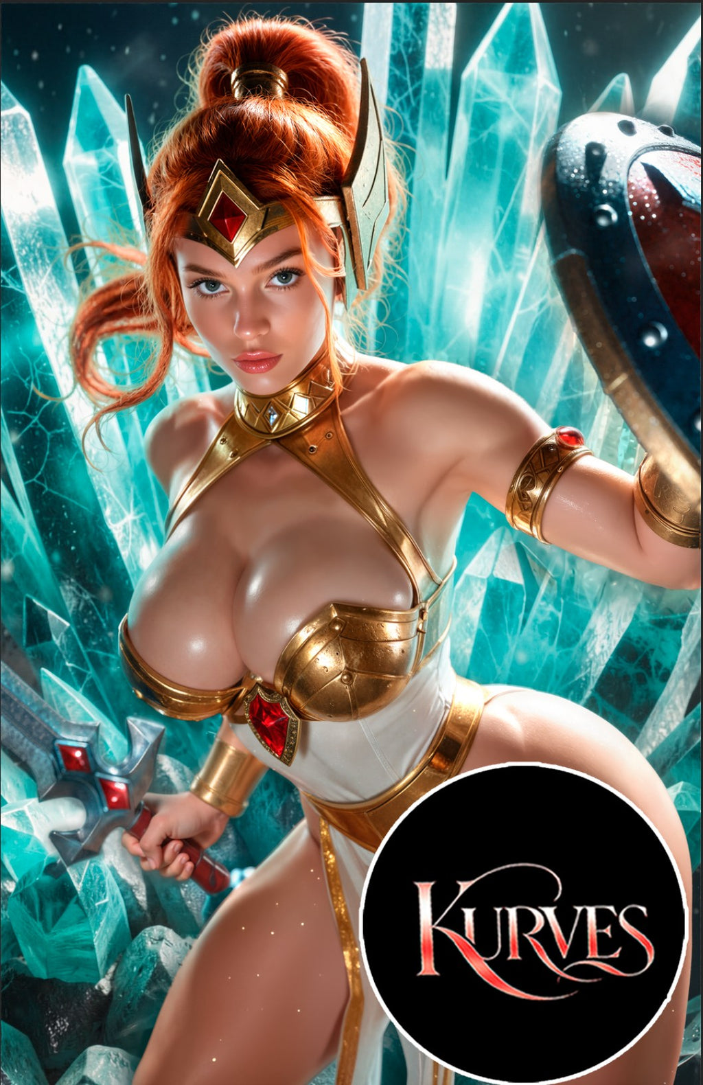 TEELA | VIRGIN NOTI OR NICE| SINGLE COVER PRINT| KURVES COMICS