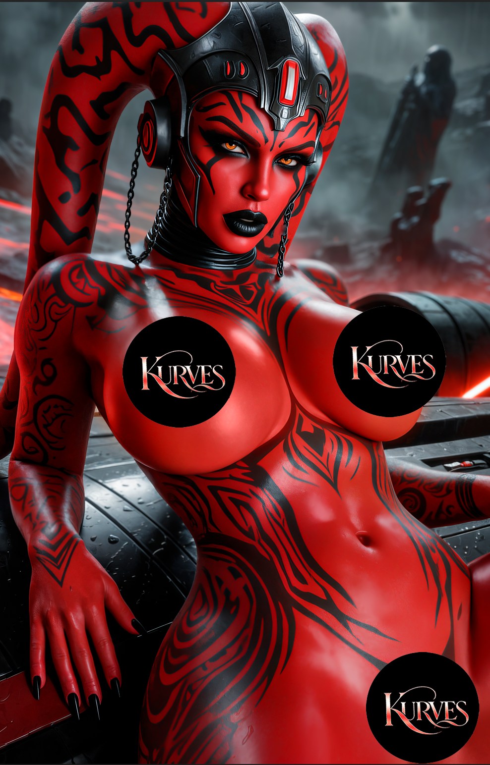 DARTH TALON  | VIRGIN NOTI| SINGLE COVER PRINT| KURVES COMICS