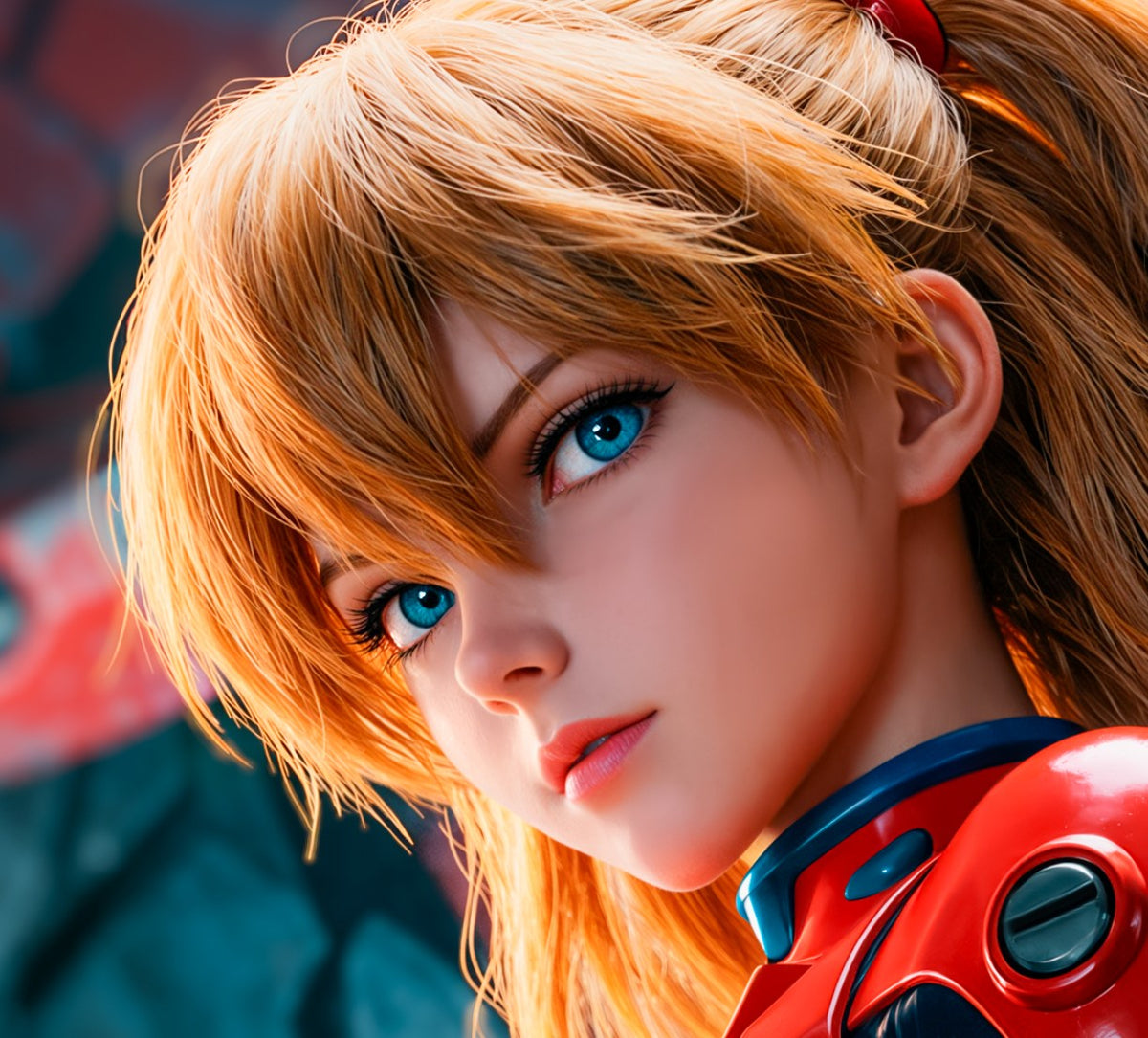 ASUKA - NEON GENESIS EVANGELION V2 NICE Metal Sign Wall Art 14" x 11"