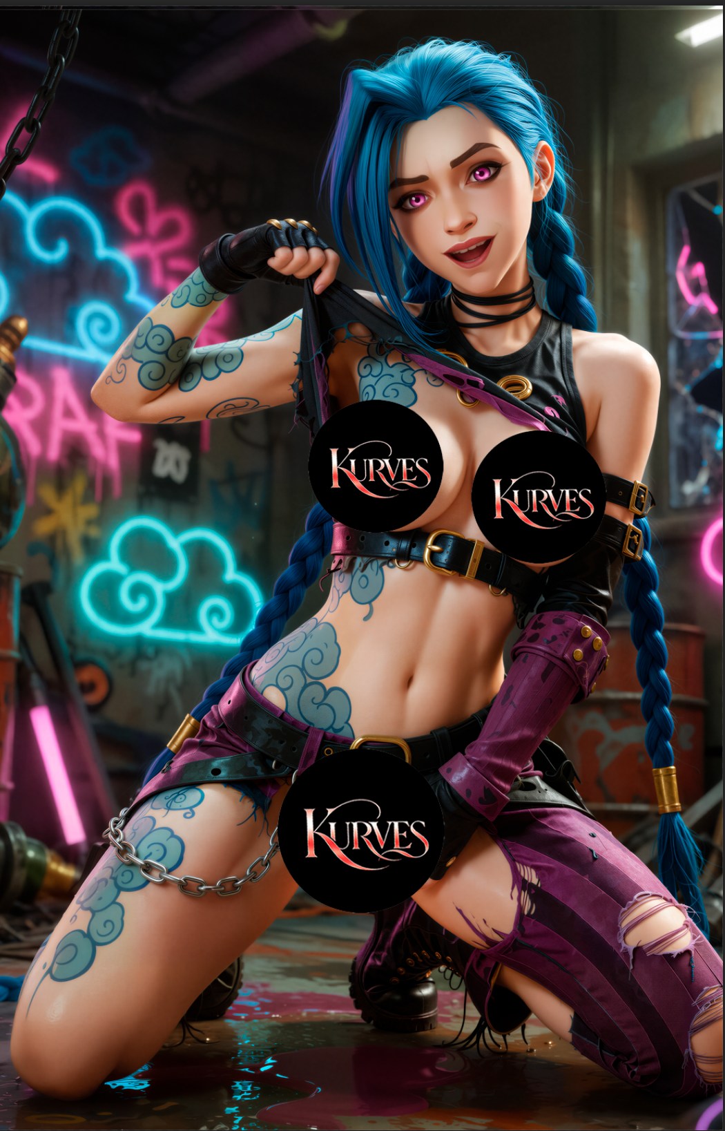 JINX COSPLAY  | NOTI  | SINGLE COVER PRINT| KURVES COMICS