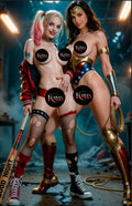 HARLEY QUINN & WONDER WOMAN | NOTI  | SINGLE COVER PRINT| KURVES COMICS