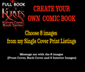 8 IMAGE DOUBLE COVER - FULL BOOK - CREATE YOUR OWN COMIC BOOK - KURVES COMICS