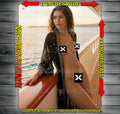 Zen D Aya Mary Jane on Boat ADULT Metal Sign Art 14 x 11